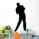Golfing Silhouette Wall Decal