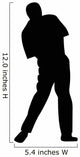 Golfing Silhouette Wall Decal