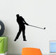 Golfing Silhouette Wall Decal