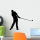 Golfing Silhouette Wall Decal
