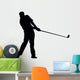 Golfing Silhouette Wall Decal
