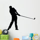 Golfing Silhouette Wall Decal