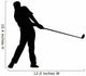 Golfing Silhouette Wall Decal