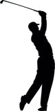 Golf Swing Golfing Silhouette Wall Decal
