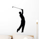 Golf Swing Golfing Silhouette Wall Decal