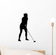 Female Golf Wall Decal