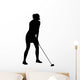 Female Golf Wall Decal