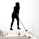Female Golf Wall Decal