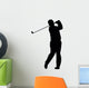 Golfing Silhouette Wall Decal