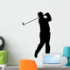 Golfing Silhouette Wall Decal