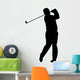 Golfing Silhouette Wall Decal