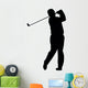 Golfing Silhouette Wall Decal