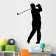 Golfing Silhouette Wall Decal