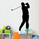 Golfing Silhouette Wall Decal