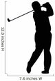 Golfing Silhouette Wall Decal