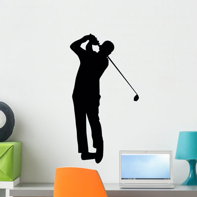 Long Drive Wall Decal shown on a wall