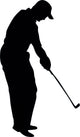 Golfing Silhouette Wall Decal