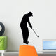 Golfing Silhouette Wall Decal