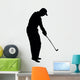 Golfing Silhouette Wall Decal