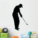 Golfing Silhouette Wall Decal