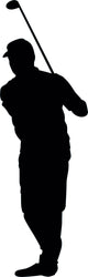 Golfing Silhouette Wall Decal
