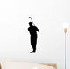 Golfing Silhouette Wall Decal