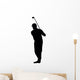 Golfing Silhouette Wall Decal