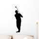 Golfing Silhouette Wall Decal
