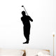 Golfing Silhouette Wall Decal