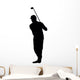 Golfing Silhouette Wall Decal