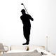 Golfing Silhouette Wall Decal