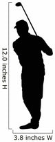 Golfing Silhouette Wall Decal