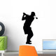 Golfing Silhouette Wall Decal