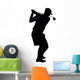 Golfing Silhouette Wall Decal
