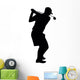 Golfing Silhouette Wall Decal
