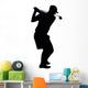 Golfing Silhouette Wall Decal