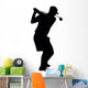 Golfing Silhouette Wall Decal