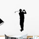 Golfing Silhouette Wall Decal