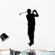 Golfing Silhouette Wall Decal
