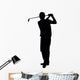 Golfing Silhouette Wall Decal