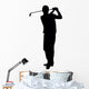 Golfing Silhouette Wall Decal