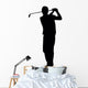 Golfing Silhouette Wall Decal