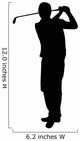 Golfing Silhouette Wall Decal