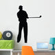 Golfing Silhouette Wall Decal