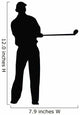 Golfing Silhouette Wall Decal