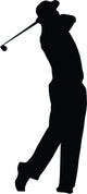 Golfing Silhouette Wall Decal
