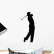 Golfing Silhouette Wall Decal