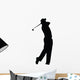 Golfing Silhouette Wall Decal