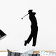 Golfing Silhouette Wall Decal