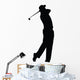 Golfing Silhouette Wall Decal